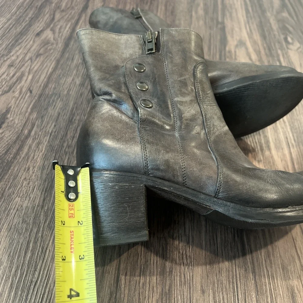 Alberto Fermani limited Edition Boots Distressed Brown Size 40 Made In Italy